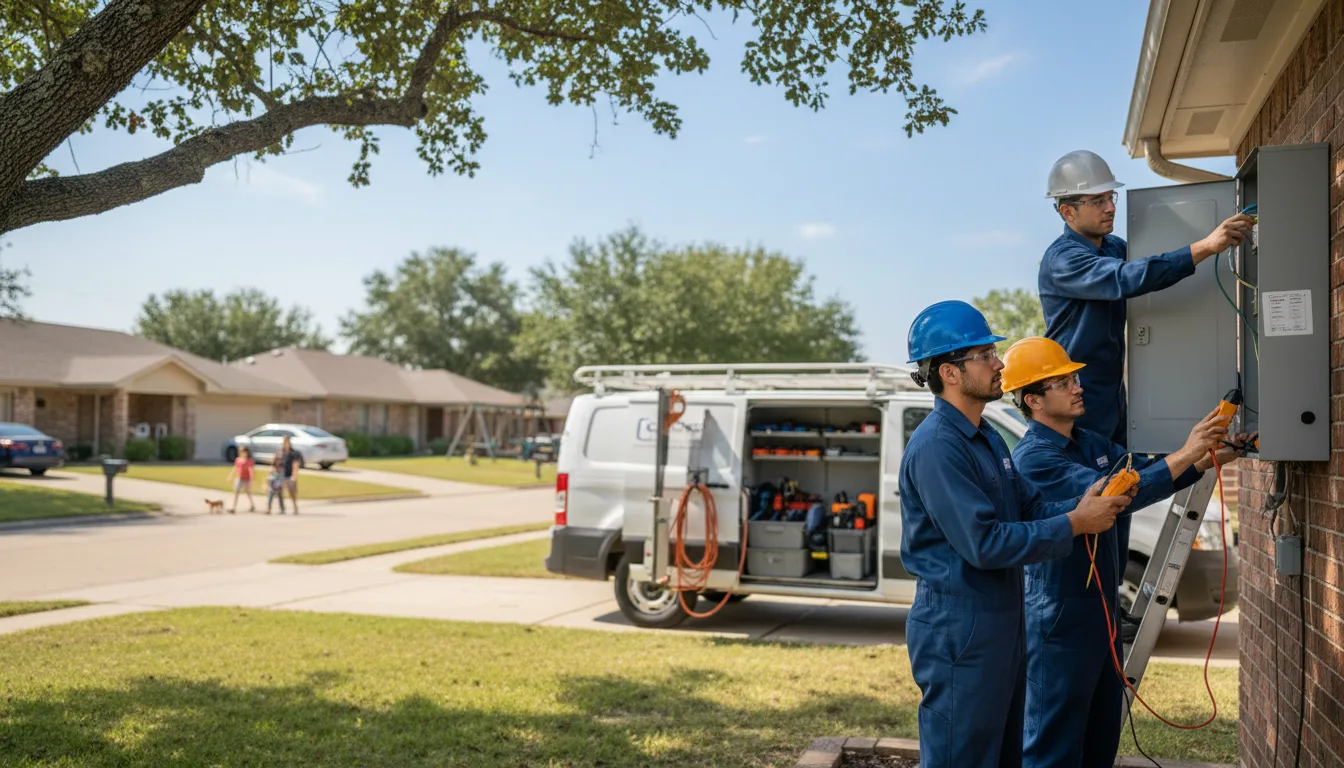 Certified electrician providing emergency electrical services in Warner Robins, GA
